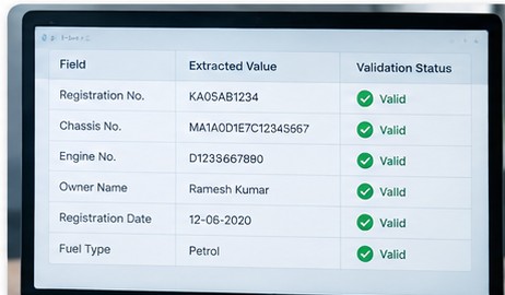 Data processing and validation of digitized information